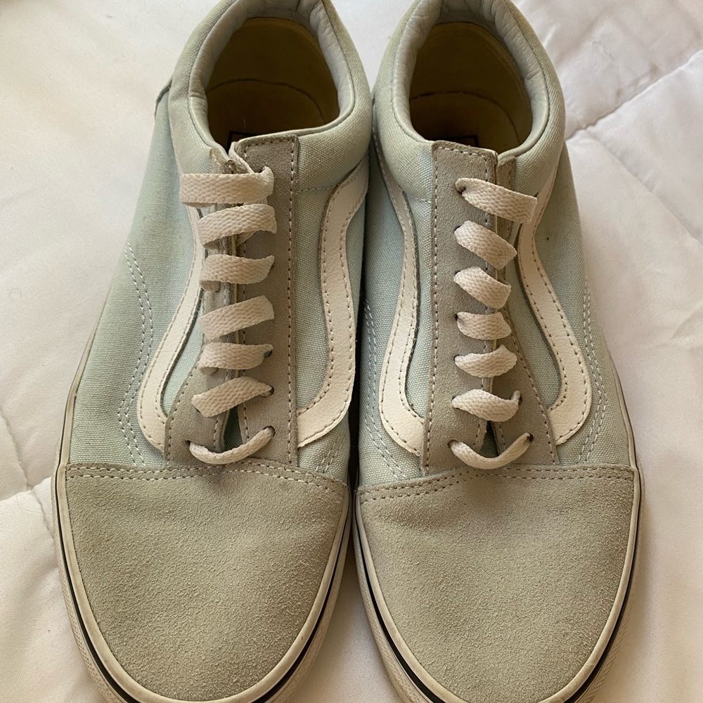 VANS baby blue sneakers / US Women 7.